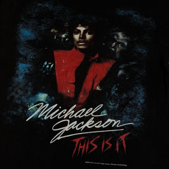 Michael Jackson Shirt‎ Womens Small Black 2009 This Is It Tour Merch Concert - Picture 3 of 6